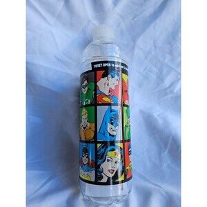 DC Comics Superhero Figures Twist Open 24 oz Acrylic Water‎ Bottle, NEW UNUSED